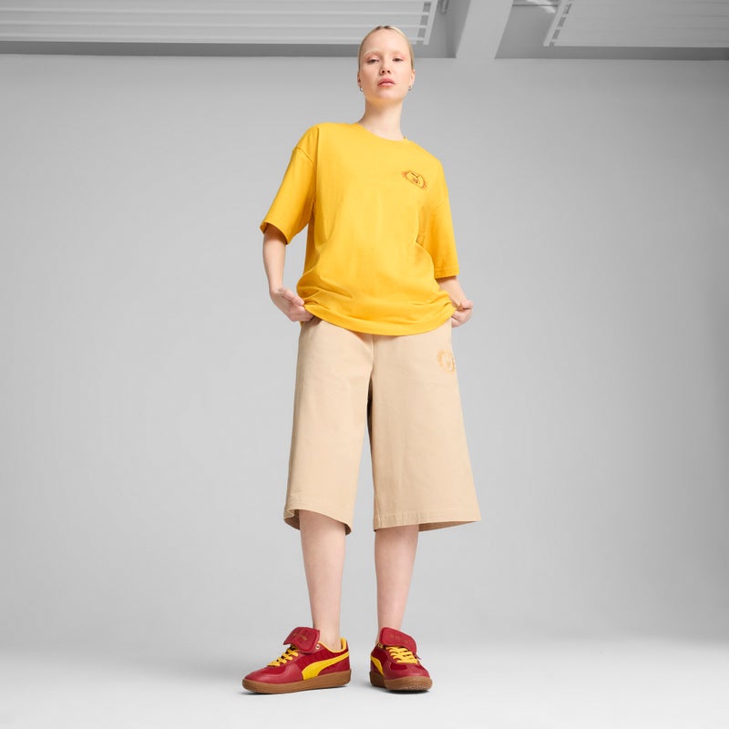 PUMA X HARRY POTTER Oversized Graphic Mens Yellow T-Shirt - Image 3